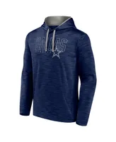 Men's Fanatics Heather Navy Dallas Cowboys Hook and Ladder Pullover Hoodie