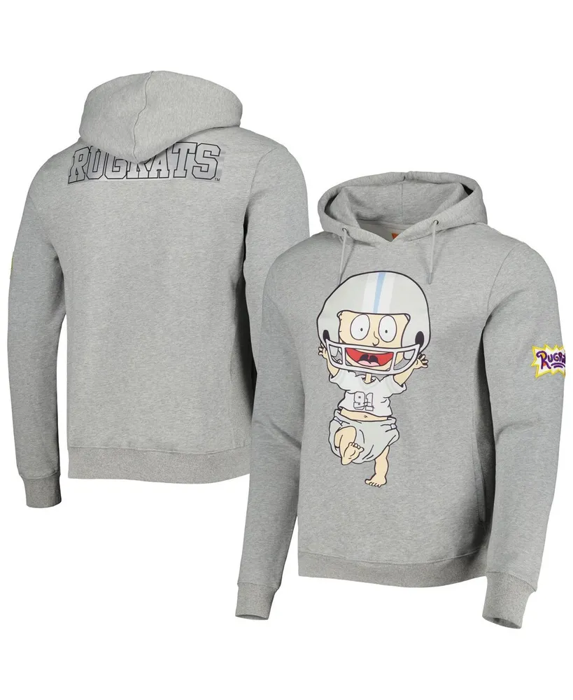 Men's and Women's Freeze Max Heather Gray Rugrats Tommy Football Pullover Hoodie