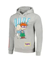 Men's Freeze Max Heather Gray Rugrats Graphic Pullover Hoodie