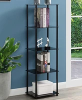 Convenience Concepts 15.75" Glass Designs2Go Classic 5 Tier Tower