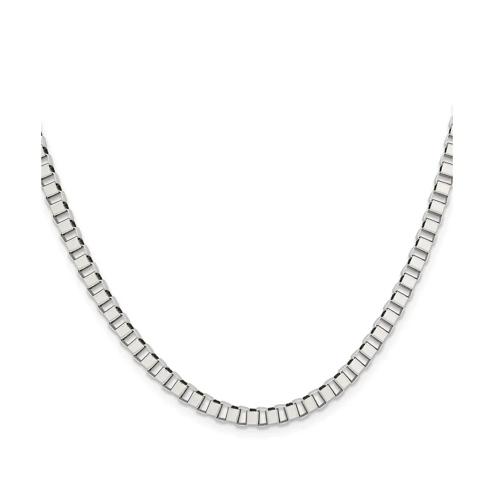 Chisel Stainless Steel 4mm Box Chain Necklace