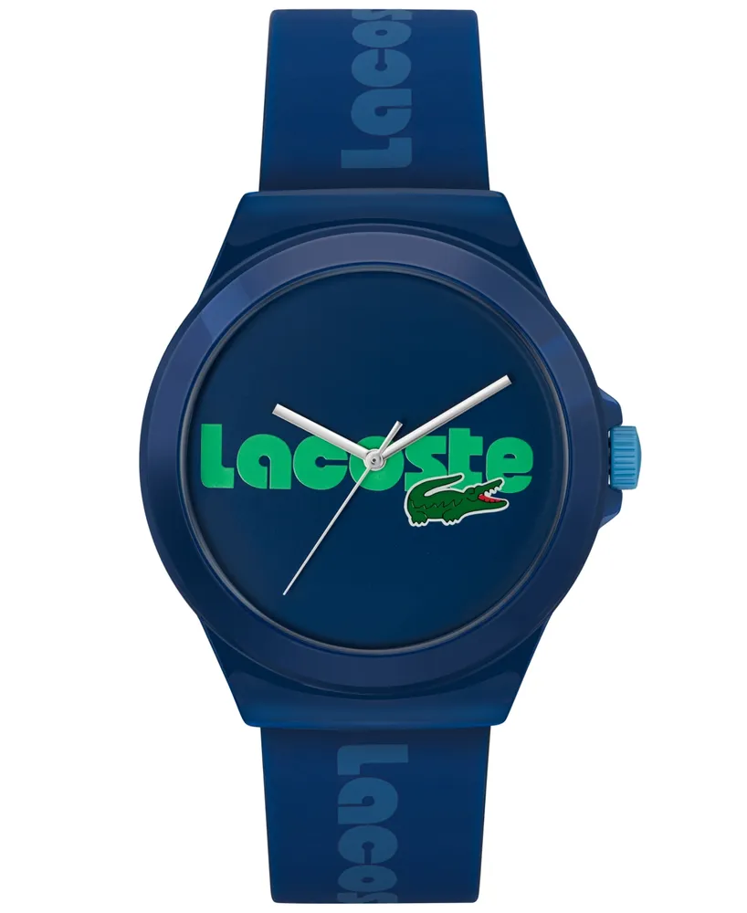 Lacoste Unisex Neocroc Quartz Blue Silicone Strap Watch 42mm