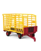Green light Collectibles 1/64 Yellow and Red Bale Throw Wagon Down on the Farm Series