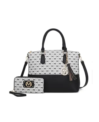 Mkf Collection Saylor M Print Women's Tote Bag with matching Wristlet Wallet by Mia K