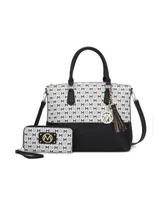 Mkf Collection Saylor M Print Tote Bag with matching Wristlet Wallet by Mia K