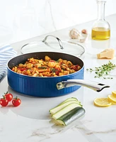 Farberware Style Aluminum Nonstick 3 Quart Cookware Saute Pan with Lid