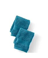 Lands' End Premium Supima Cotton 2-Piece Washcloth Set