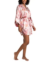 Midnight Bakery Women's Marion Floral Satin Robe