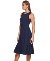 Dkny Women's Sleeveless Ruched-Front Dress