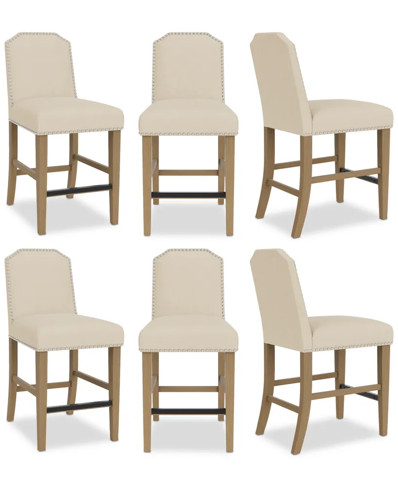 Hinsen 6pc Counter Height Chair Set