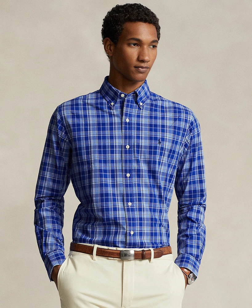 Polo Ralph Lauren Men's Classic-Fit Plaid Stretch Poplin Shirt