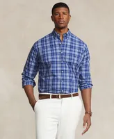 Polo Ralph Lauren Men's Big & Tall Plaid Stretch Poplin Shirt