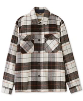 Frank And Oak Men's Relaxed-Fit Plaid Fleece-Lined Shirt Jacket