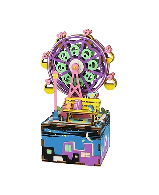 Diy 3D Puzzle 2 Pack - Ferris Wheel Music Box and Merry Go Round