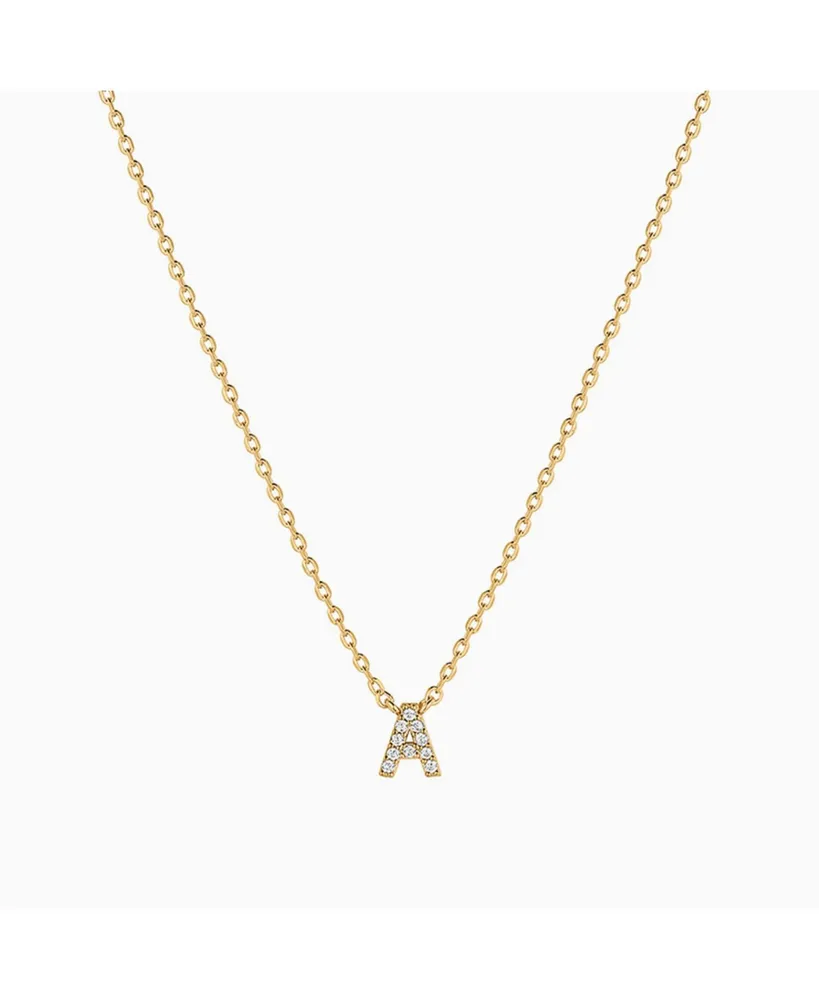 Crystal Initial Necklace