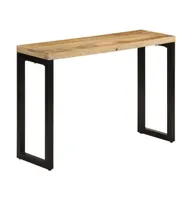 Console Table 43.3"x13.8"x29.9" Solid Rough Wood Mango