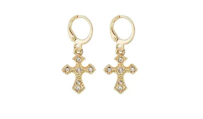 Cross Dangle Earrings for Women