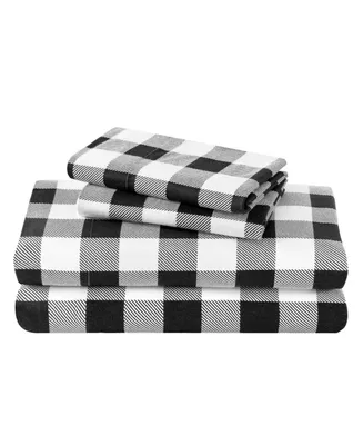 Bare Home Cotton Flannel King Split Sheet Set
