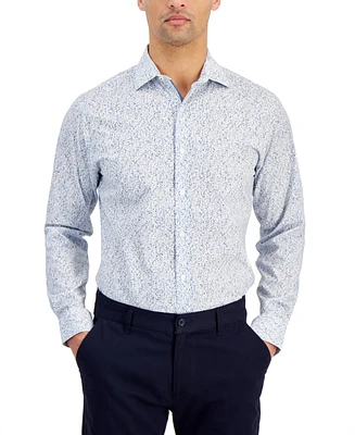 Bar Iii Men's Contrast Vine Dress Shirt, Created for Macy's