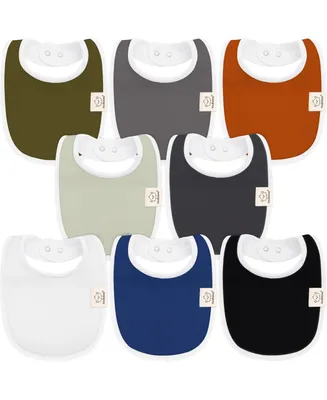KeaBabies 8pk Baby Bibs for Boy, Drool Bib Boys and Girls, Infant Teething