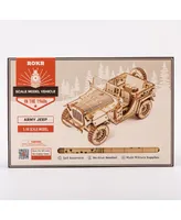 Diy 3D Puzzle - Jeep Army Car - 369pcs