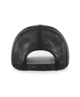Men's '47 Brand Camo, Black Pittsburgh Penguins Trucker Snapback Hat
