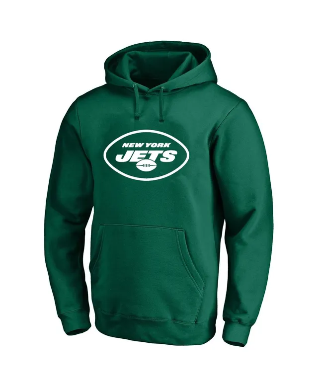 Men's Majestic Threads Aaron Rodgers Green New York Jets Name & Number  Pullover Hoodie