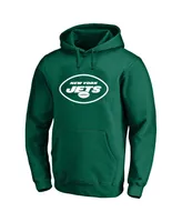 Men's Fanatics Aaron Rodgers Green New York Jets Big and Tall Fleece Name Number Pullover Hoodie