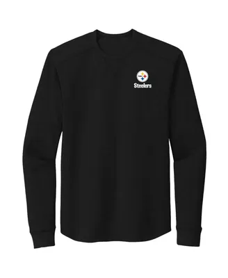 Men's Dunbrooke Black Pittsburgh Steelers Cavalier Long Sleeve T-shirt