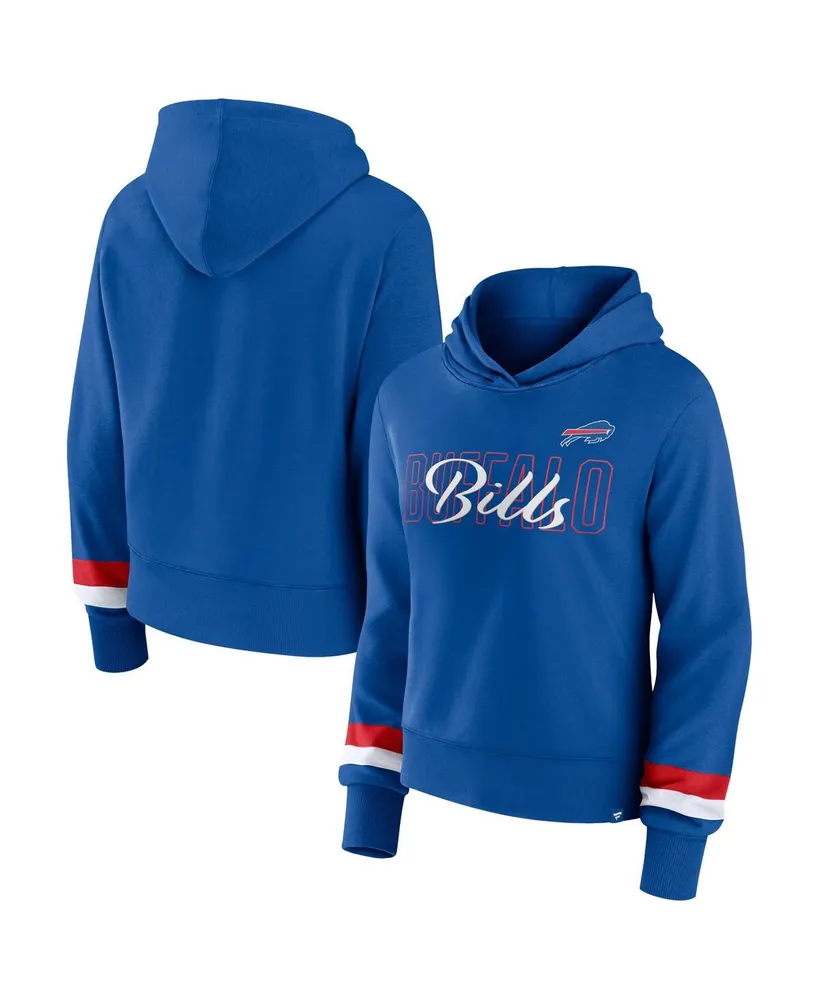 Women's Fanatics Royal Buffalo Bills Over Under Pullover Hoodie