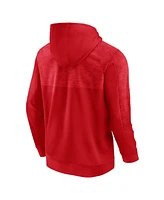 Men's Fanatics Red Wisconsin Badgers Defender Pullover Hoodie