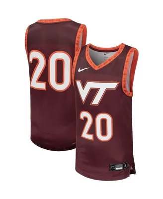 Big Boys Nike #20 Maroon Virginia Tech Hokies Team Replica Basketball Jersey