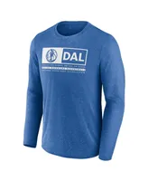 Men's Fanatics Blue Dallas Mavericks Three-Point Play T-shirt