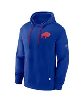 Men's Nike Royal Buffalo Bills Throwback Layered Logo Statement Pullover Hoodie