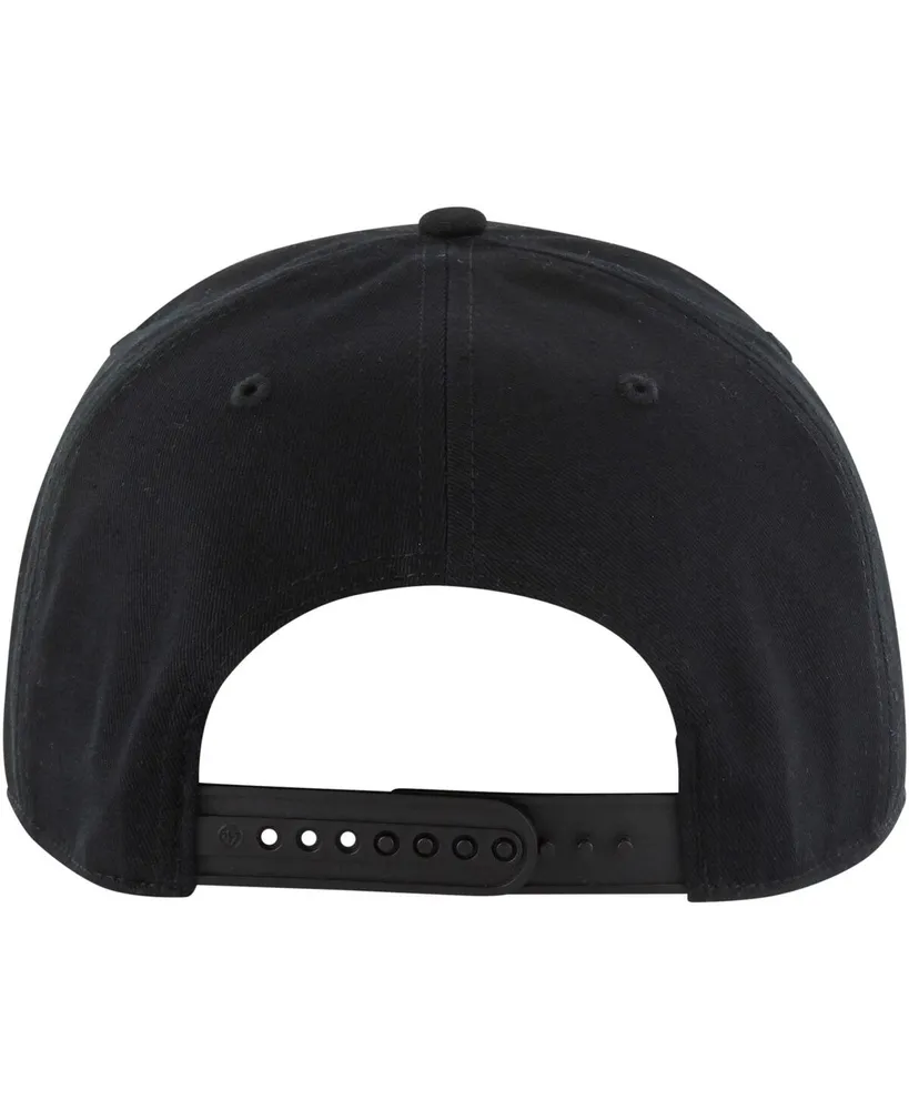 Men's '47 Brand Black Chicago Bulls Ring Tone Hitch Snapback Hat