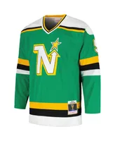 Men's Mitchell & Ness Mike Modano Kelly Green Minnesota North Stars 1989/90 Blue Line Player Jersey