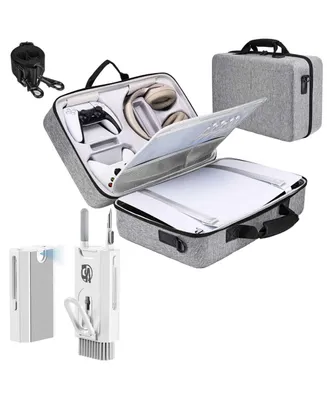 Bolt Axtion PS5 Case with Hard Shell Protective Travel Bag Holds Console, Waterproof and Scratchproof With Bundle