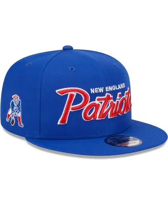 Men's New Era Royal New England Patriots Main Script 9FIFTY Snapback Hat