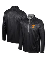 Men's Colosseum Black Tennessee Volunteers The Machine Half-Zip Jacket