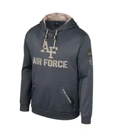 Men's Colosseum Charcoal Air Force Falcons Oht Military-Inspired Appreciation Pullover Hoodie