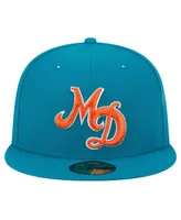 Men's New Era Aqua Miami Dolphins City Originals 59FIFTY Fitted Hat