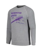 Men's Blue 84 Gray Distressed Washington Huskies Rowing The Boys in the Boat Pullover Sweatshirt