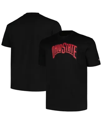 Men's Profile Black Ohio State Buckeyes Big and Tall Pop T-shirt
