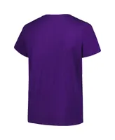 Women's Fanatics Purple Minnesota Vikings Plus Arch Over Logo T-shirt
