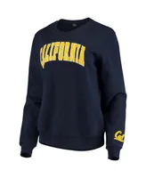 Women's Colosseum Navy Cal Bears Campanile Pullover Sweatshirt