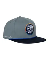 Men's Live Breathe Futbol Gray San Diego Fc Snapback Adjustable Hat