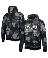 Men's The Wild Collective Black Baltimore Ravens Camo Pullover Hoodie