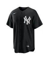 Men's Nike Black, White New York Yankees Official Replica Jersey
