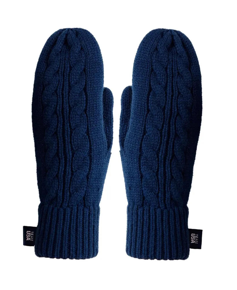 Men's Team Usa Go Usa Knit Mittens - Navy Blue