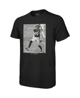 Men's Majestic Threads T.j. Watt Black Pittsburgh Steelers Oversized Player Image T-shirt